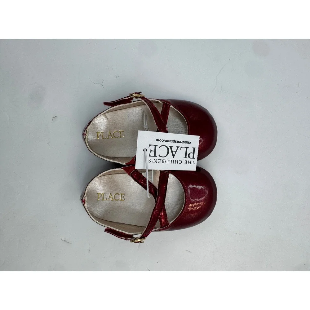 The Children's Place Mary Jane Flats Baby 6-12M Red